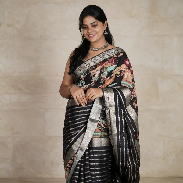 Black_Kalamkari_Saree_For_Women
