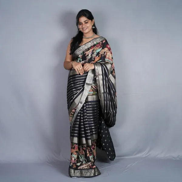 Black_Kalamkari_Saree_For_Women