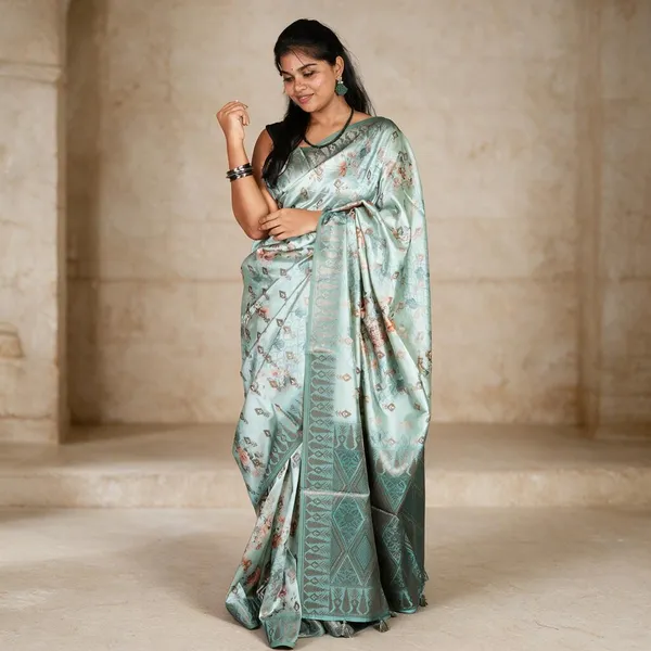 Pastel_Sea_Green_Fancy_Silk_Saree_For_Women