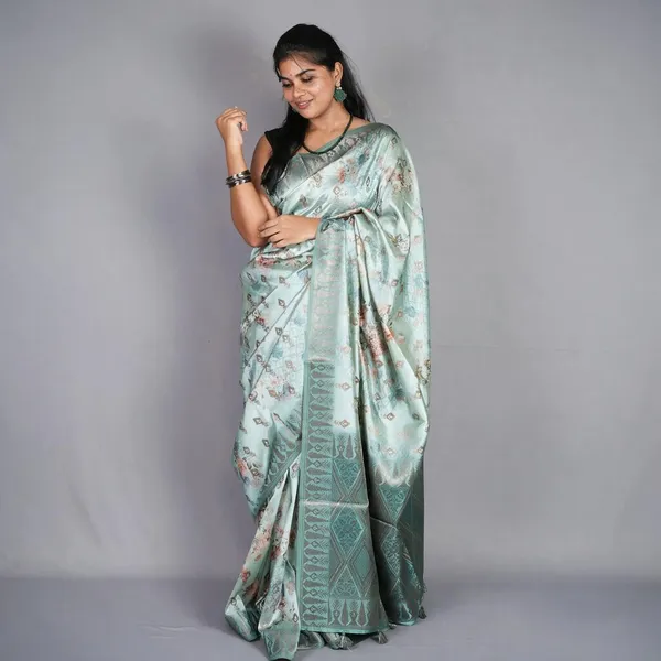 Pastel_Sea_Green_Fancy_Silk_Saree_For_Women