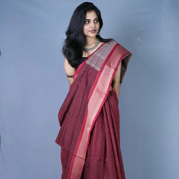 Red_Kadiyal_Cotton_Saree_For_Women