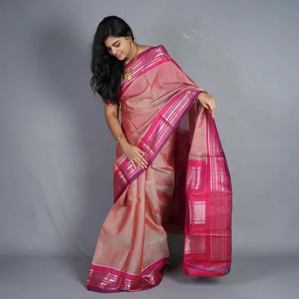 Pink_Handloom_Pure_Gadwal_Silk_Saree_For_Women