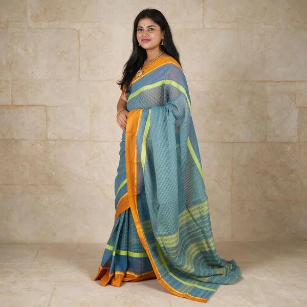 Blue_Handloom_Pure_Narayanpet_Cotton_Saree_For_Women