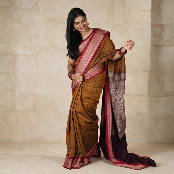 Yellow_Kadiyal_Cotton_Saree_For_Women