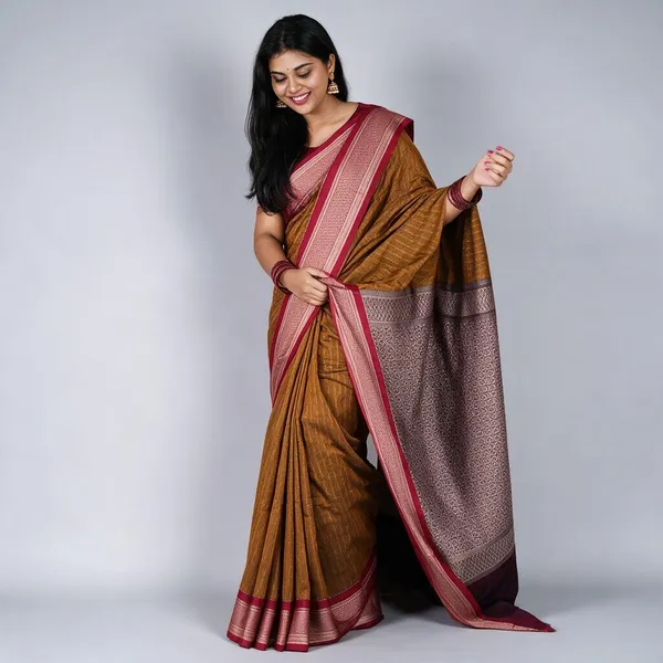 Yellow_Kadiyal_Cotton_Saree_For_Women