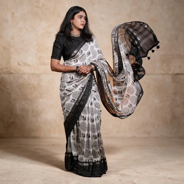 Multicolor_Mul_Chanderi_Saree_For_Women