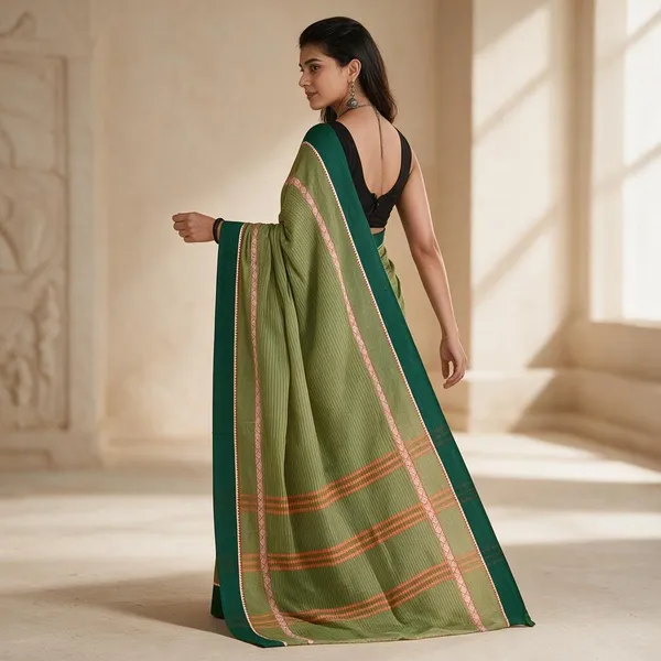 Green_Handloom_Pure_Narayanpet_Cotton_Saree_For_Women