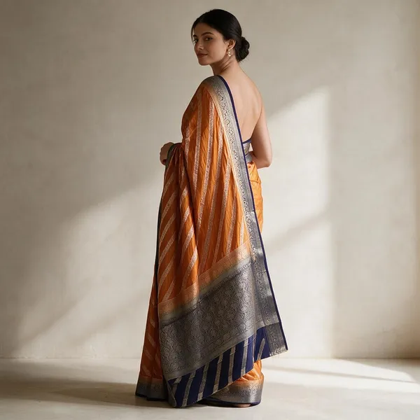 Mustard_Orange_Silk_Saree_For_Women