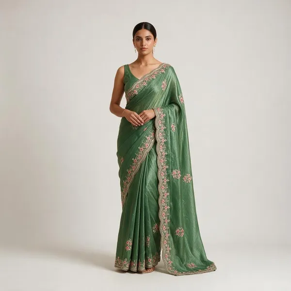 Green_Cotton_Saree_For_Women