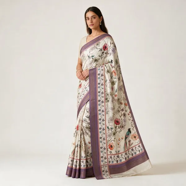 Purple_Lenin_Digital_Saree_For_Women