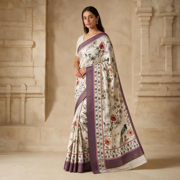 Purple_Lenin_Digital_Saree_For_Women