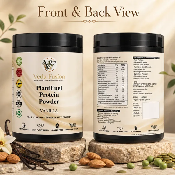 Veda_Fusion_PlantFuel_Vanilla_Pea_Almond_Protein_Powder_275g