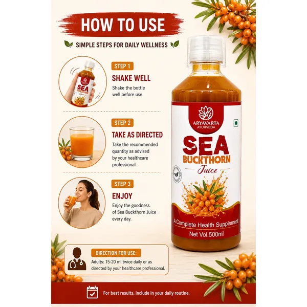 Aryavarta_Ayurveda_Sea_Buckthorn_Juice_500_ml_–_Pack_of_6