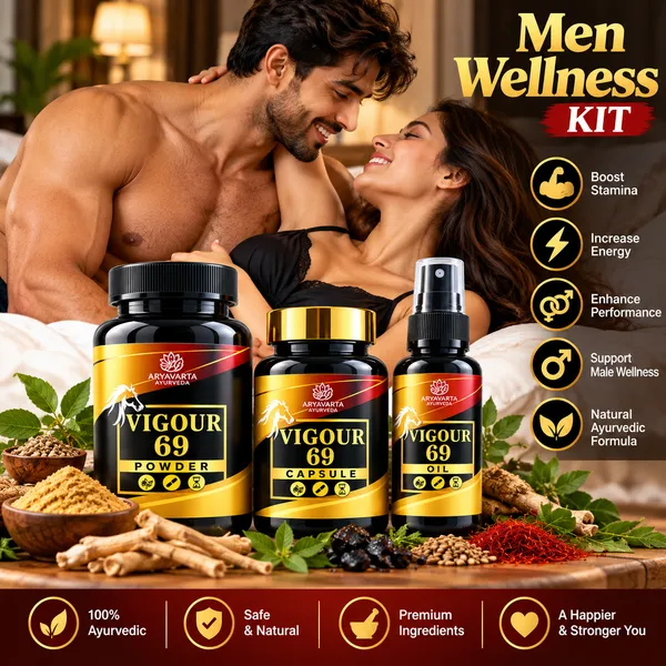 Aryavarta_Ayurveda_Vigour_69_Men_Wellness_Kit_–_Capsules,_Oil_&_Powder
