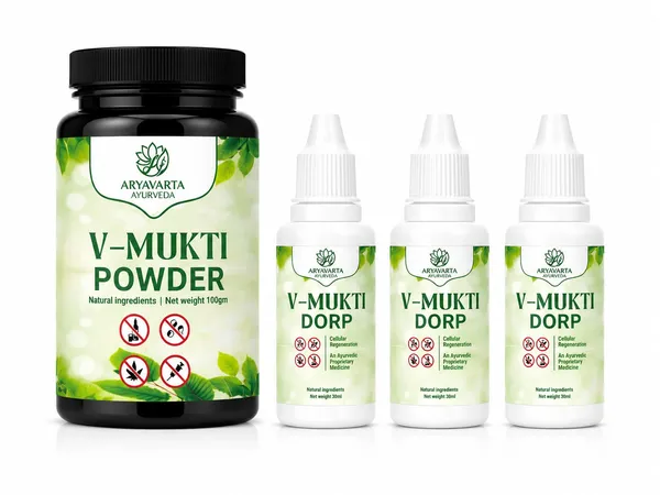 Aryavarta_Ayurveda_Tulsi_Triphala_De-Addiction_Drop_&_Powder_Set_Of_4