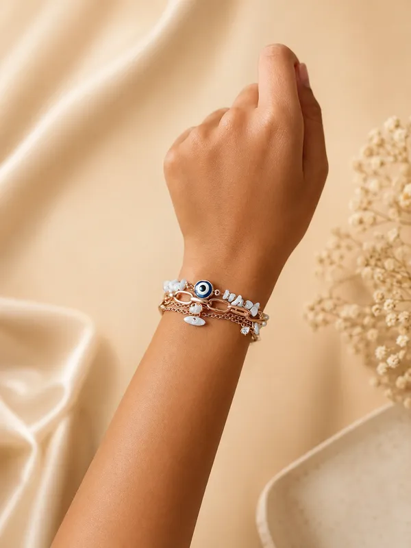 White_Peace_Layer_Evil_Eye_Bracelet_White
