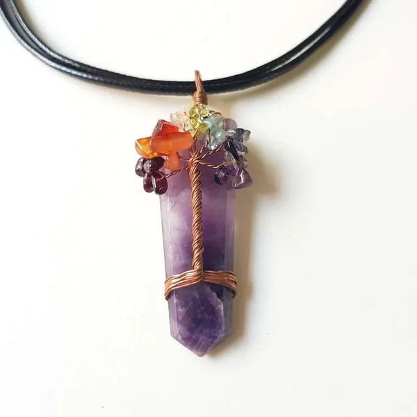 Tof_Bullet_Shape_Necklace_Amethyst