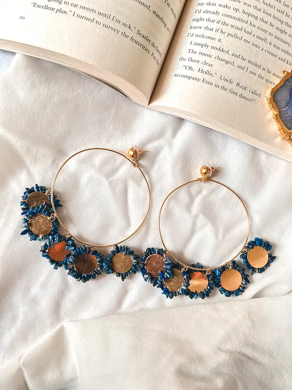 Lahar_Waves_Coins_Earrings