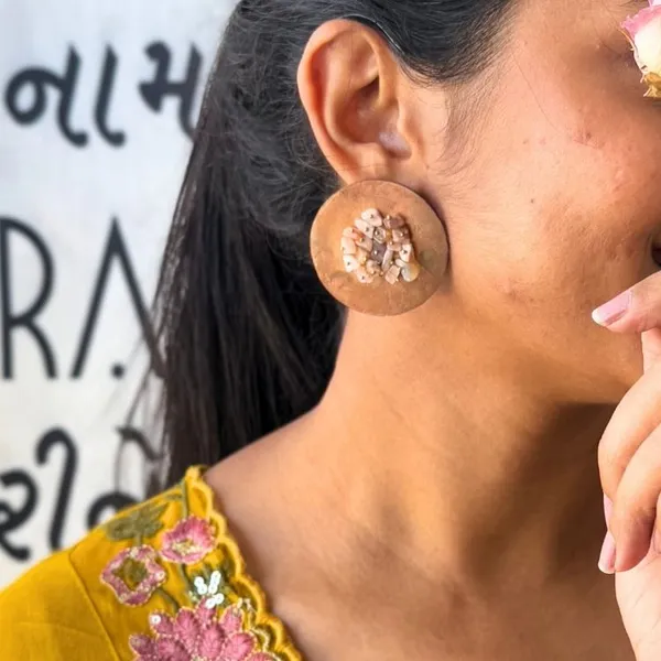 Rose_Plate_Fresh_Peach_Earrings