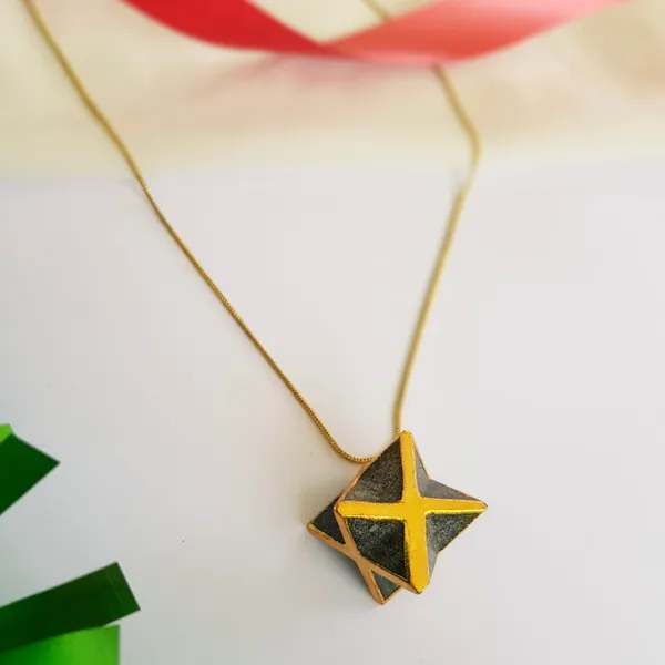 Black_Lucky_Star_Simple_Necklace