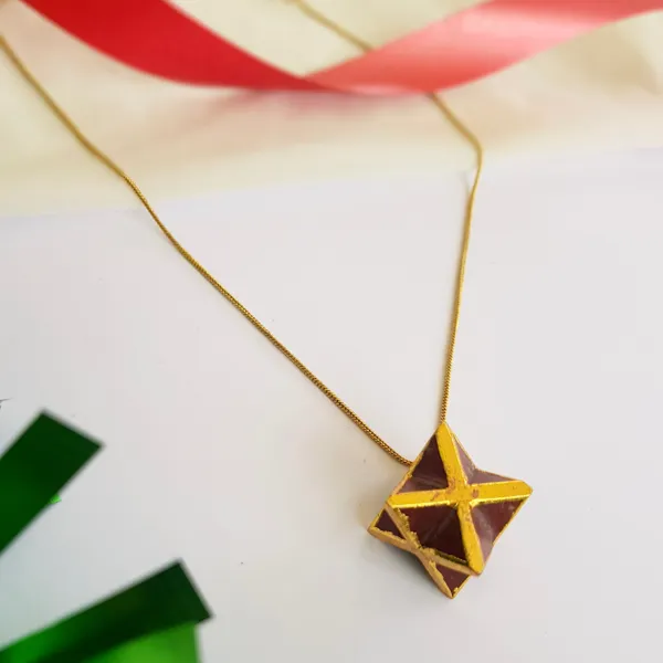 Bright_Brown_Star_Simple_Necklace
