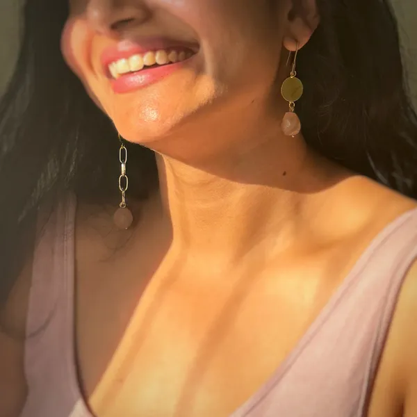 Chiclet_Miss_Match_Dangle_Earrings_Pink