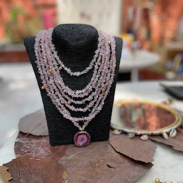Sunshine_Citrine_Stones_Necklace_Set_Ring_Combo_Rose_Quartz_Pink