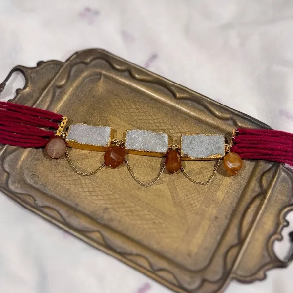 Raaga_Agate_Choker_Necklace_Red