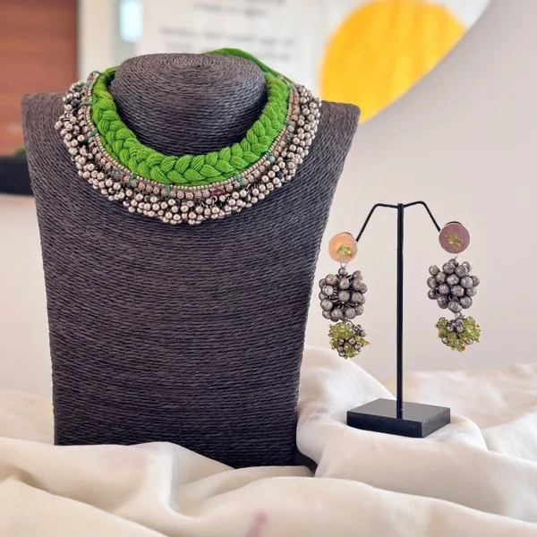 Green_Leher_Jhumki_Set_Green