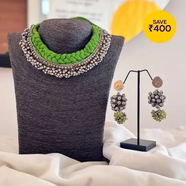 Red_Leher_Jhumki_Set_Combo_Green