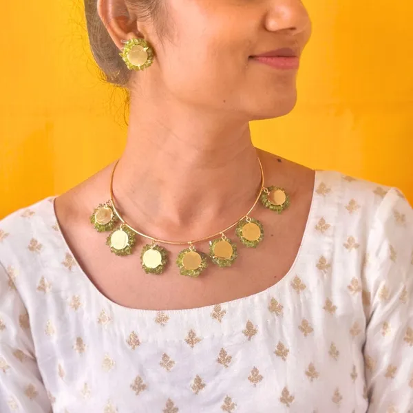 Fusion_Raag_Coins_Hasli_Set_Light_Green