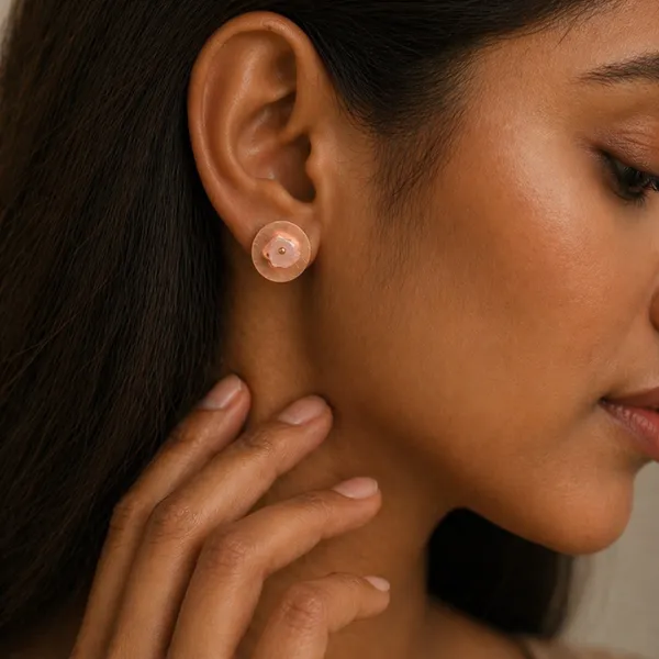 Atelier_Red_Fire_Disc_Studs_Rose_Quartz