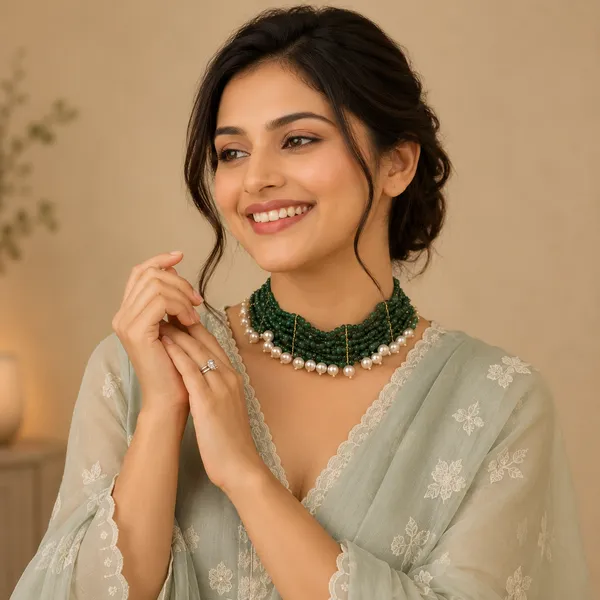 Green_Panther_Pearl_Choker_Dark_Green