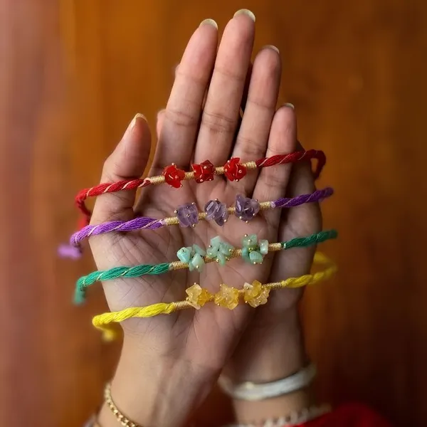 The_Fab_Four_Stones_Handmade_Rakhi_(Set_Of_4)