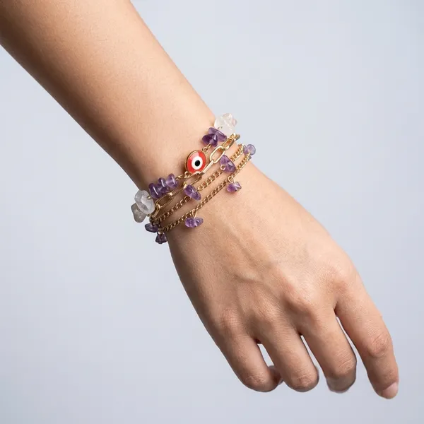 Layered_Gold_Chain_Evil_Eye_Bracelet_Red_Dot