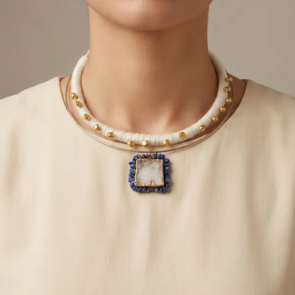 Boho_Lapis_Agate_Choker_Necklace_Handmade_Ghungroo_Layer_Statement_Jewelry_Edging_Hansli