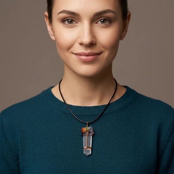 Tof_Bullet_Shape_Necklace_Clear_Quartz