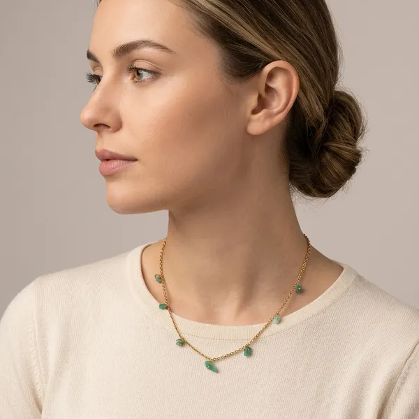 Minimal_Mini_Necklaces_Dot_Green