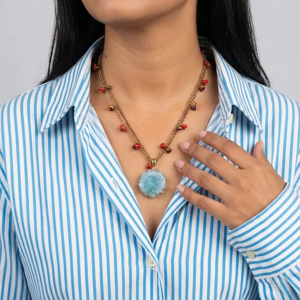 Drama_Layer_Red_Green_Simple_Necklace
