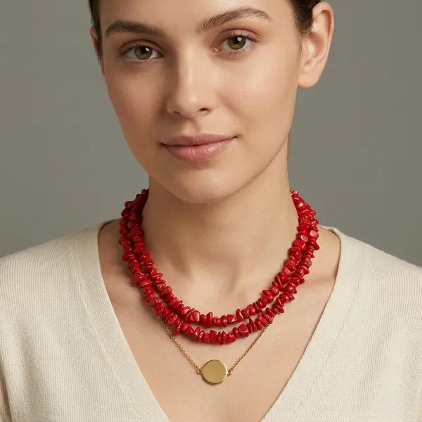 Minimal_Style_Coin_Layer_Neckpieces_Red