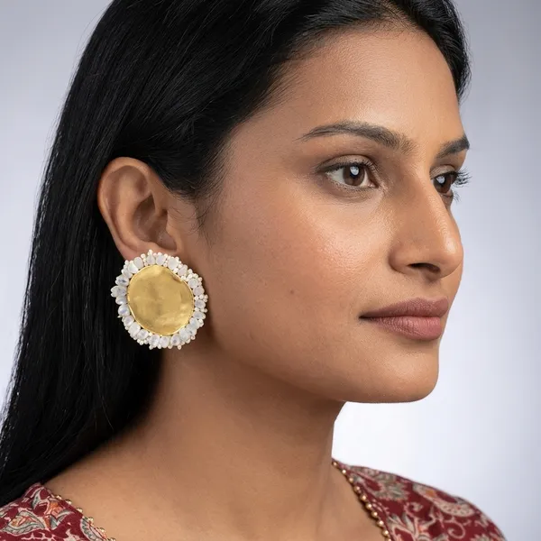 Ivory_White_Disc_Earrings