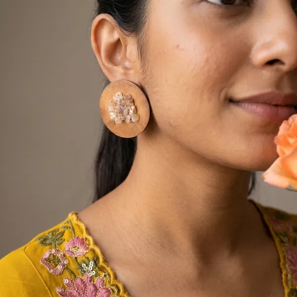 Rose_Plate_Fresh_Peach_Earrings