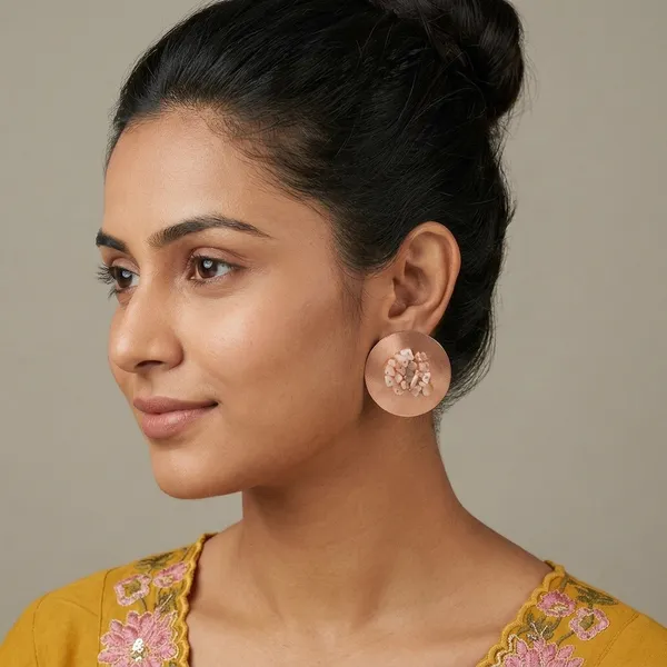 Rose_Plate_Fresh_Peach_Earrings