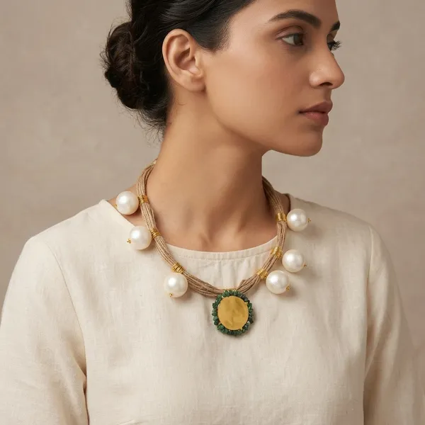 Love_In_Between_Pearl_Necklace_Green