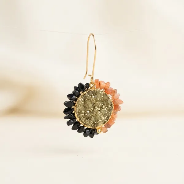 Black_Ombre_Stones_Dangle_Earrings_Black