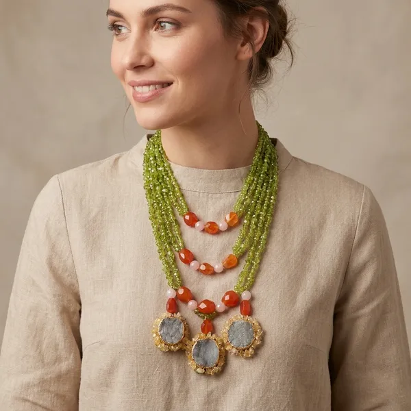 Shyam_Sundar_Veni_Layer_Green_Necklace