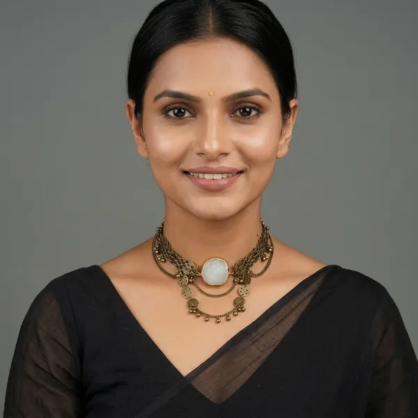 Antique_Hues_White_Stone_Choker_Ring_Set