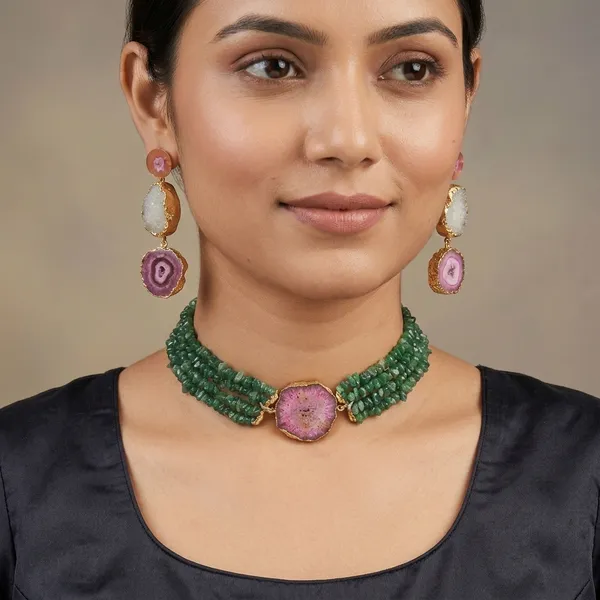 Green_And_Pink_Fusion_Style_Belt_Choker_Set