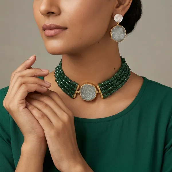 Mystic_Green_Radiance_Choker_Set_Green