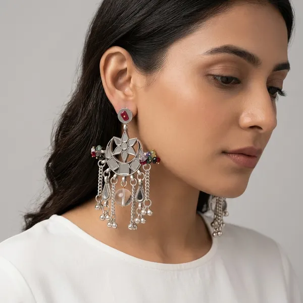 Lajja_Long_Multicolor_Earrings_Multicolor